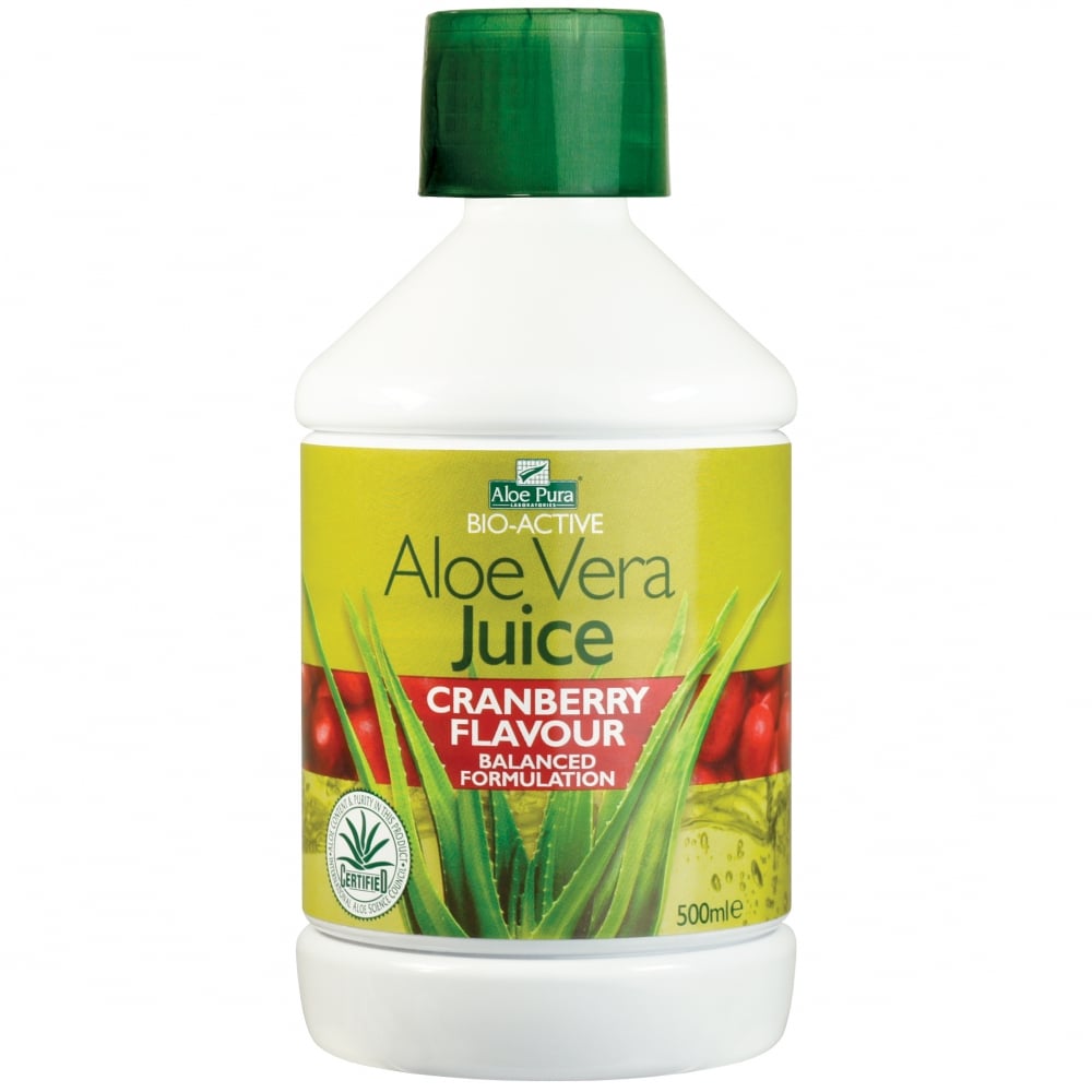 Aloe Pura Aloe Vera Saft Cranberry-Geschmack 500 ml