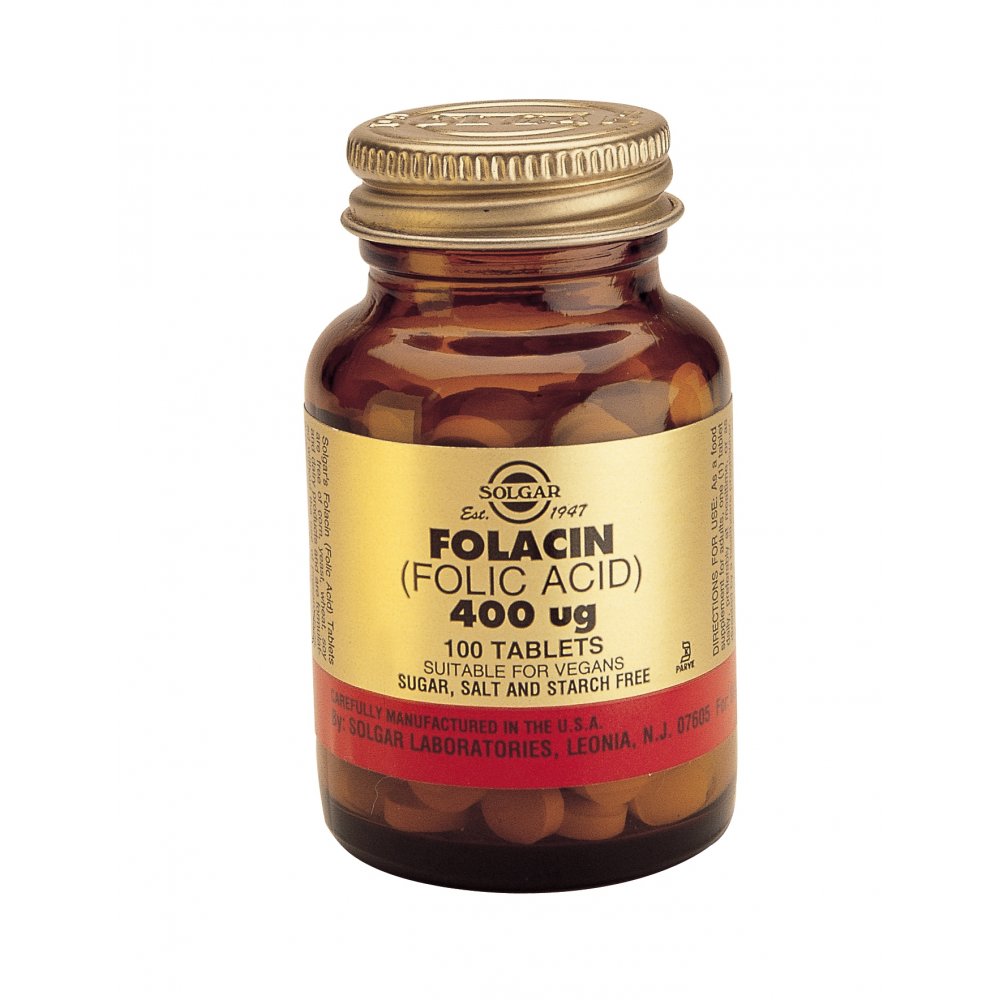 Folic Acid (Folacin) 400mcg 100tbs