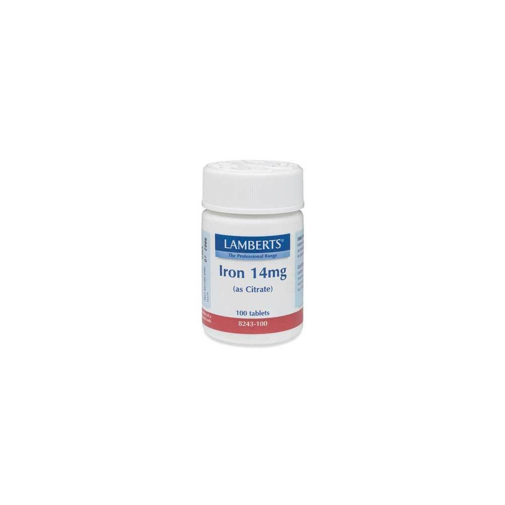 Iron (As Citrate) 14mg 100tbs