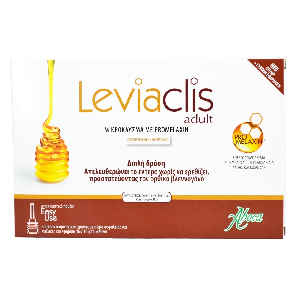 Leviaclis Micro-enema with Promelaxin for Adults 6x10gr
