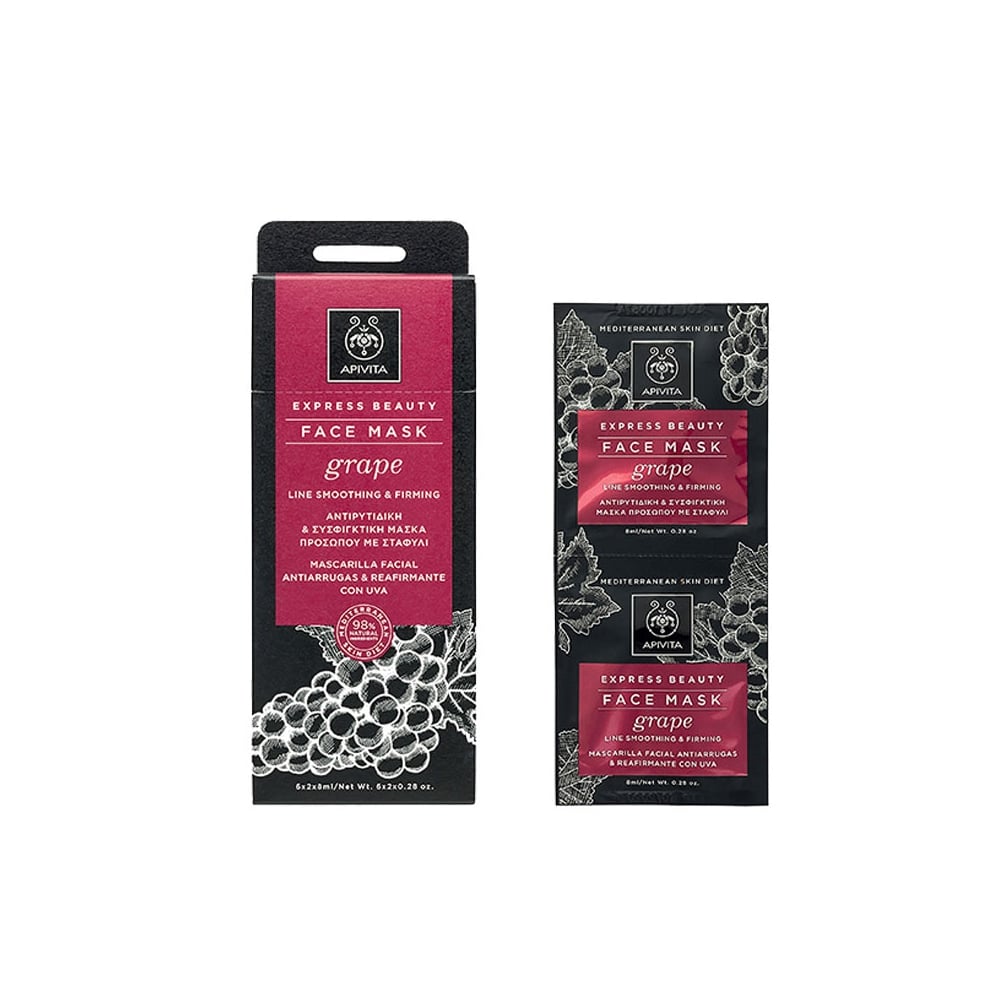 Line Smoothing & Firming Face Mask with Grape 2x8ml