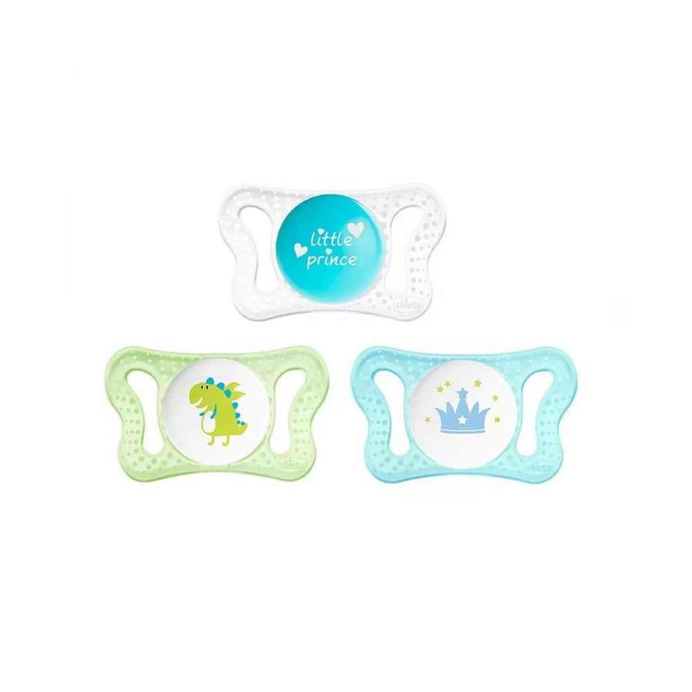 Physio Micro 0-2m Silicone Soother for Boys 2pcs