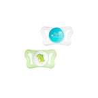 Physio Micro 0-2m Silicone Soother for Boys 2pcs