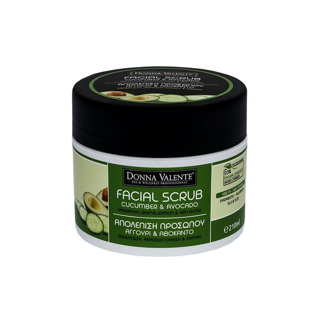 Cucumber & Avocado Exfoliating Facial Scrub 210gr