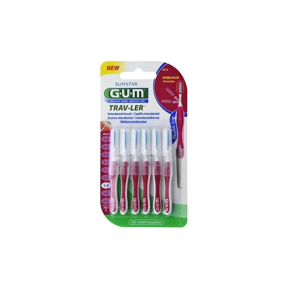 1612 Trav-ler Cylindrical Interdental Brush 1,4mm 6pcs