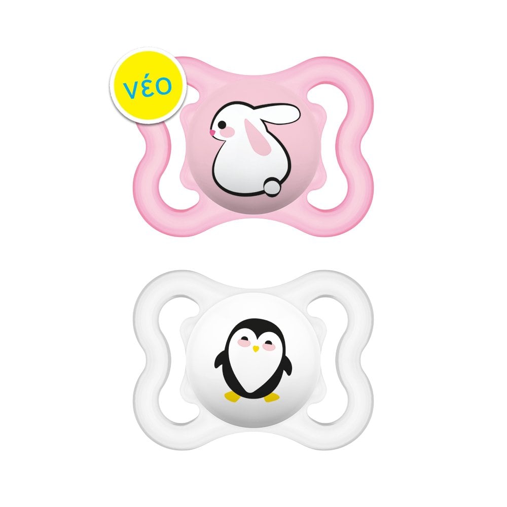 Supreme Silicone Soother 2-6m Pink 145S 2pcs