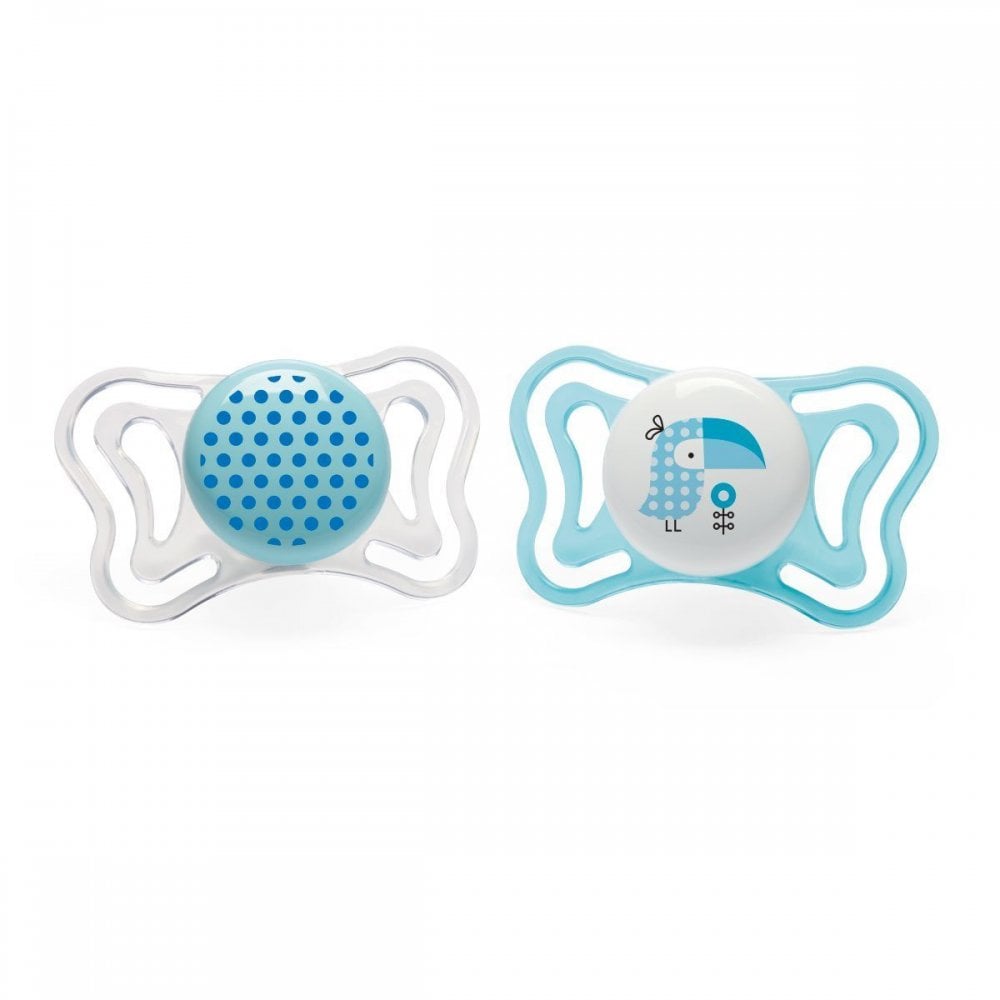 Light Blue Soother Bird 2-6m 2pcs