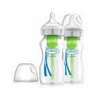 Options+ Anti-Colic Glass 0m+ 270ml Twin Pack
