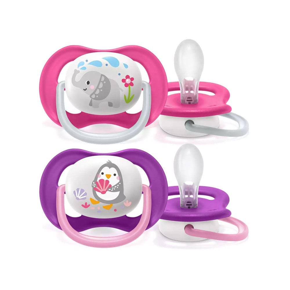 Ultra Air Animal Silicone Soother 6-18m SCF0080/12 2pcs