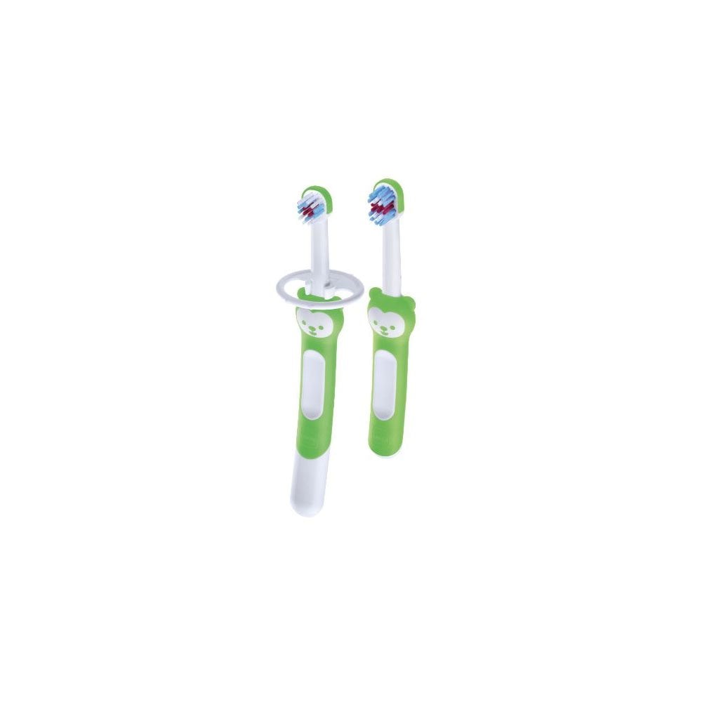 Learn to Brush Set - Baby Toothbrushes Green ( 608 ) 2pcs