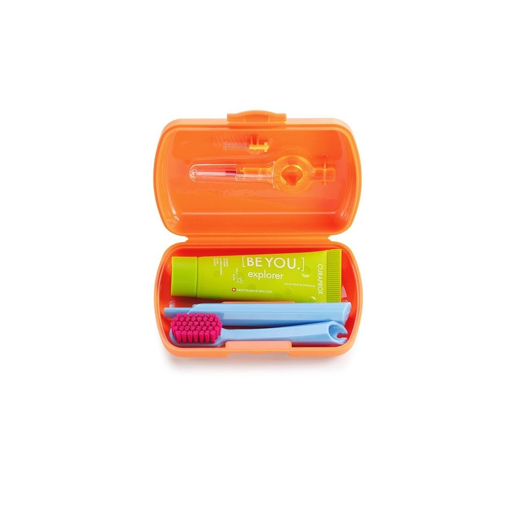 Travel Set Oral Hygiene Orange 1pc