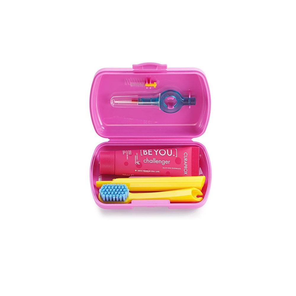 Travel Set Oral Hygiene Pink 1pc