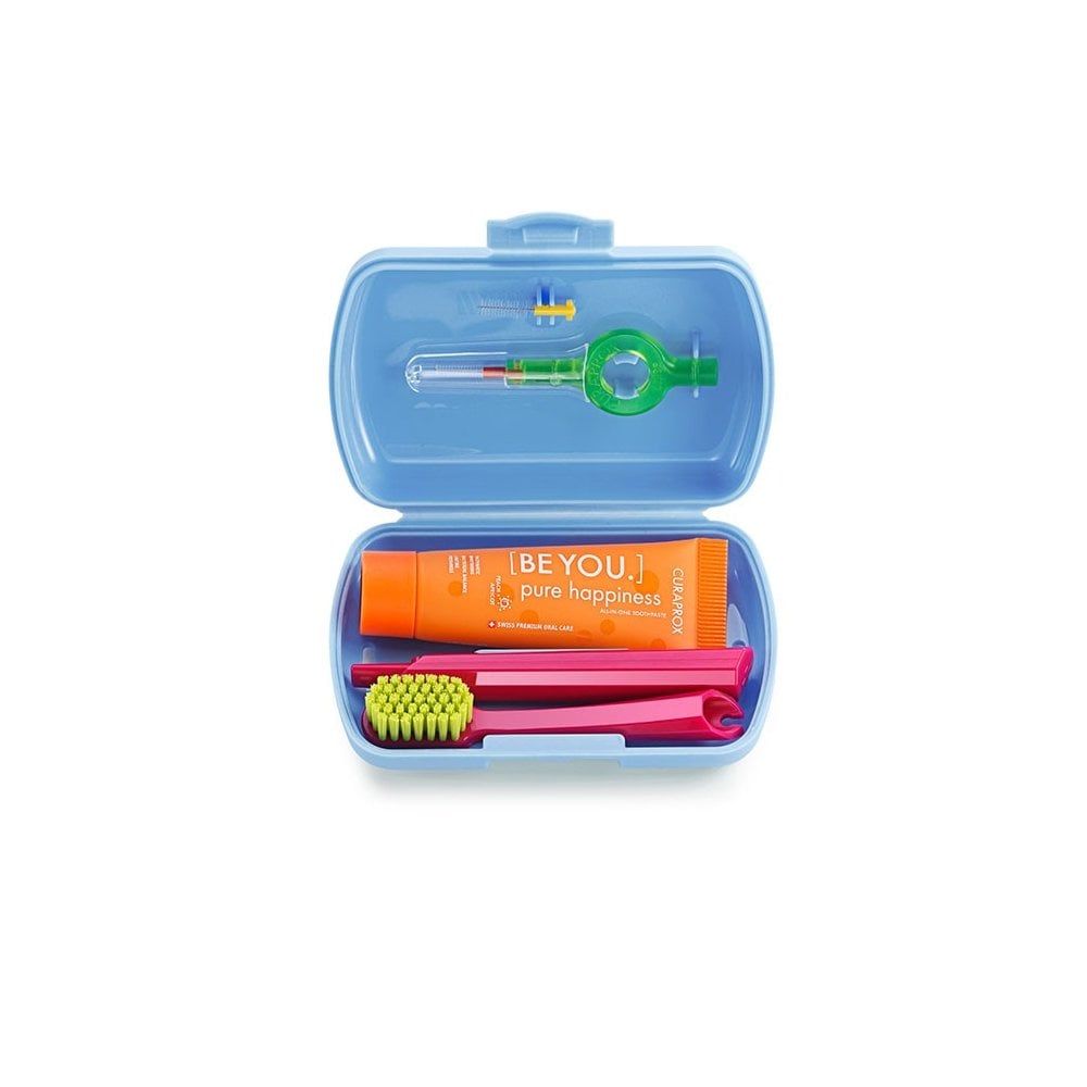 Travel Set Oral Hygiene Blue 1pc