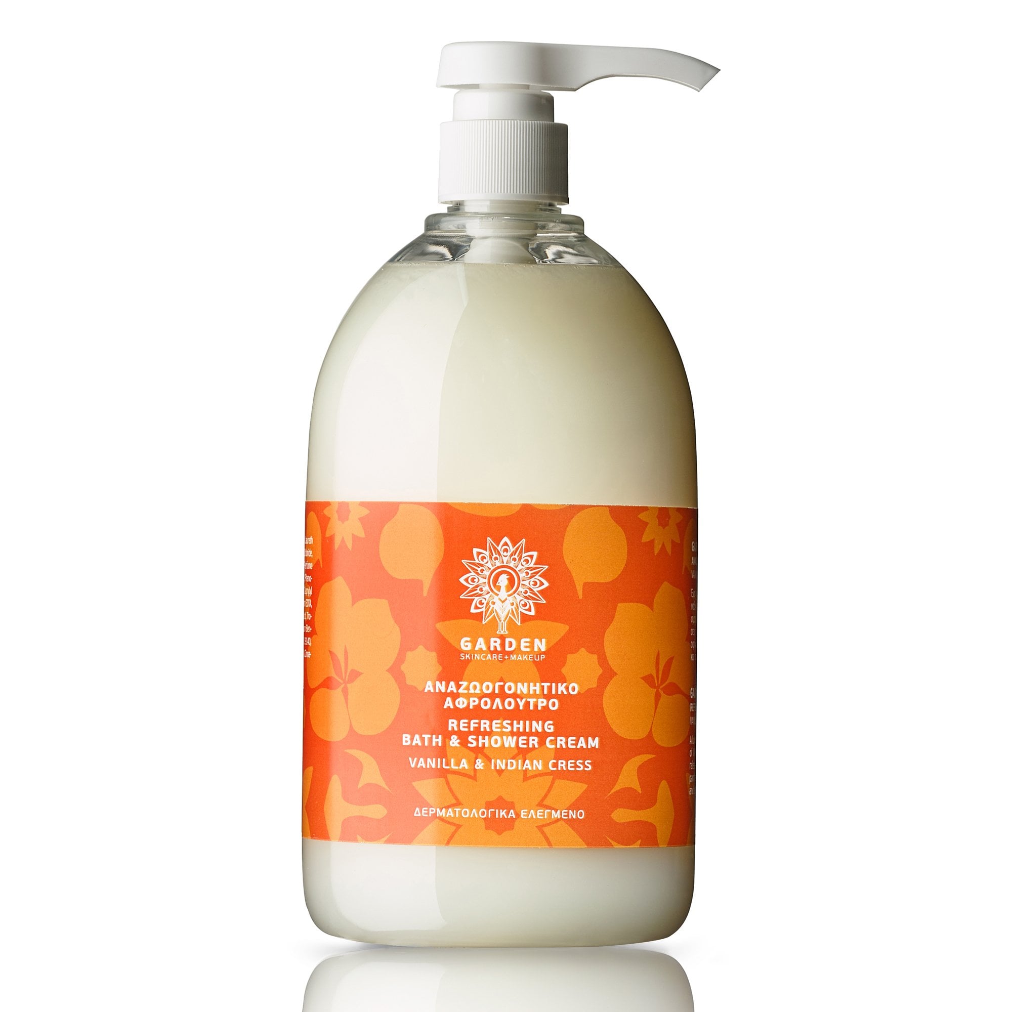 Refreshing Bath & Shower Cream Vanilla & Indian Cress 1lt
