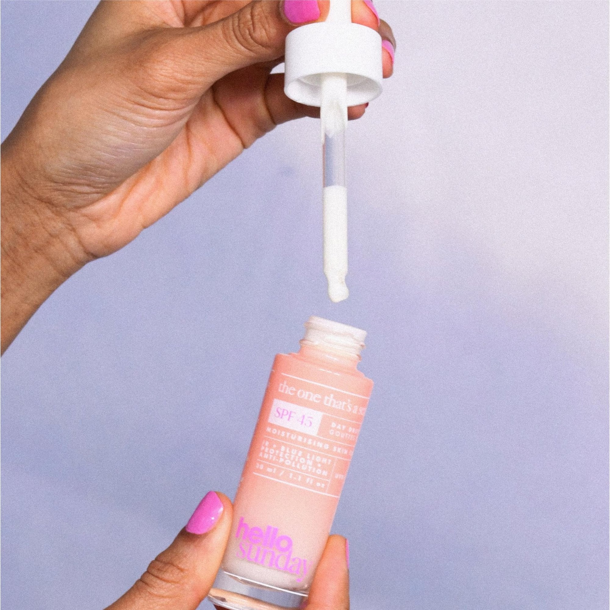 the one that's a serum - face drops: SPF 45 30ml