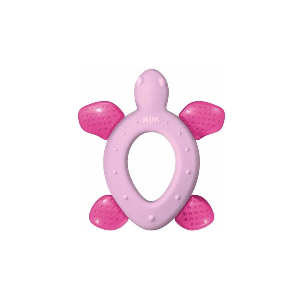 Cool All-Around Turtle Teething Ring Pink 1pc