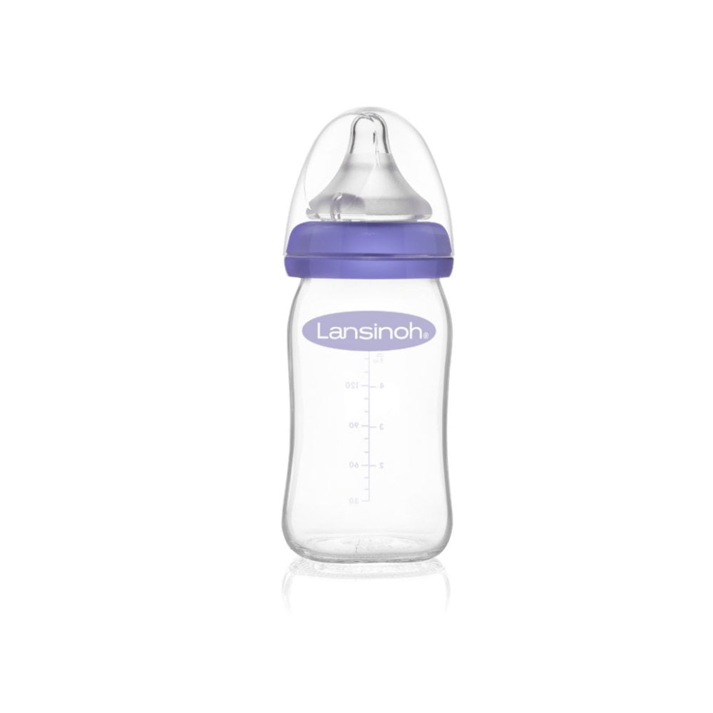 Glass Feeding Bottle 160ml with NaturalWave Teat