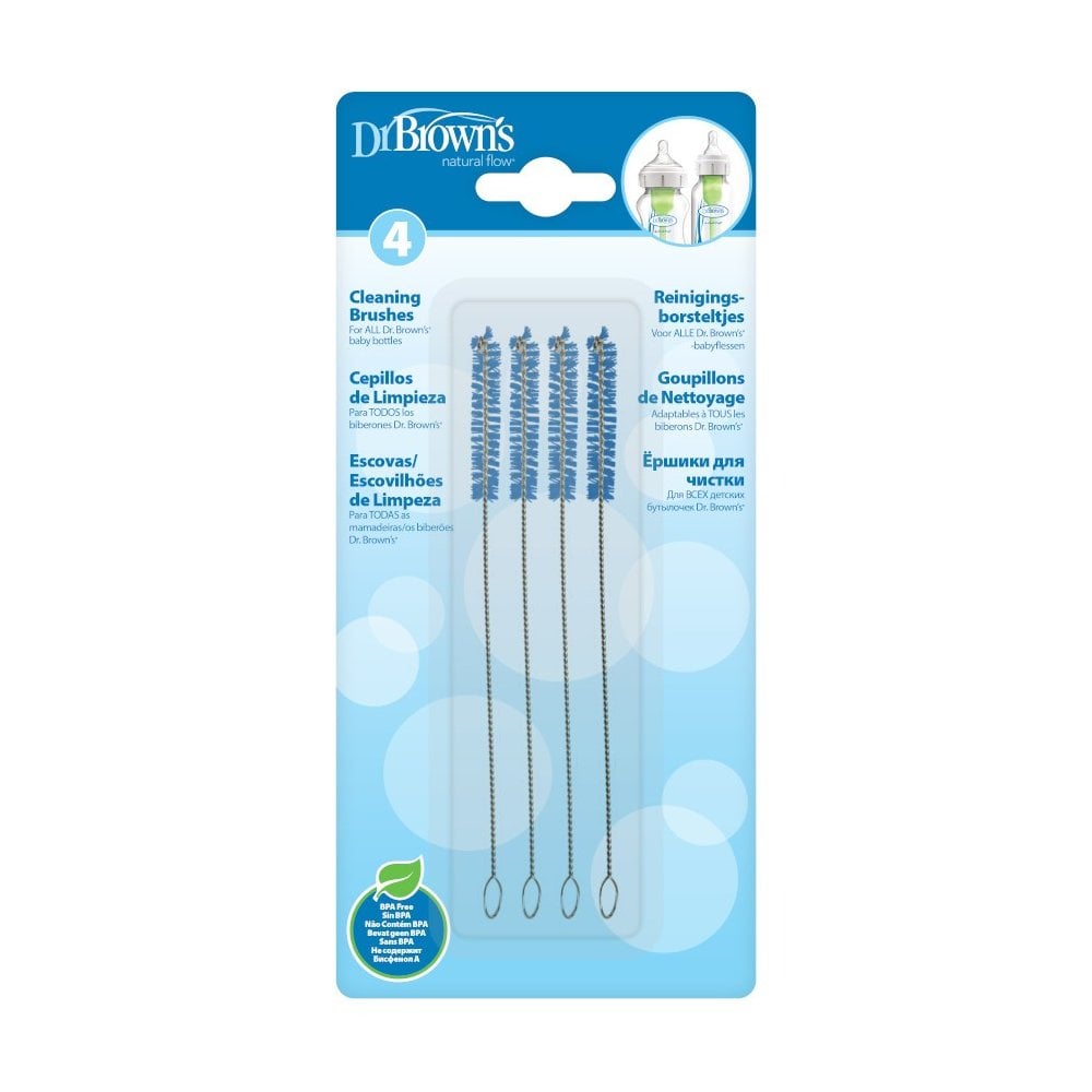 Natural Flow Baby Bottle Cleaning Brushes 4pcs