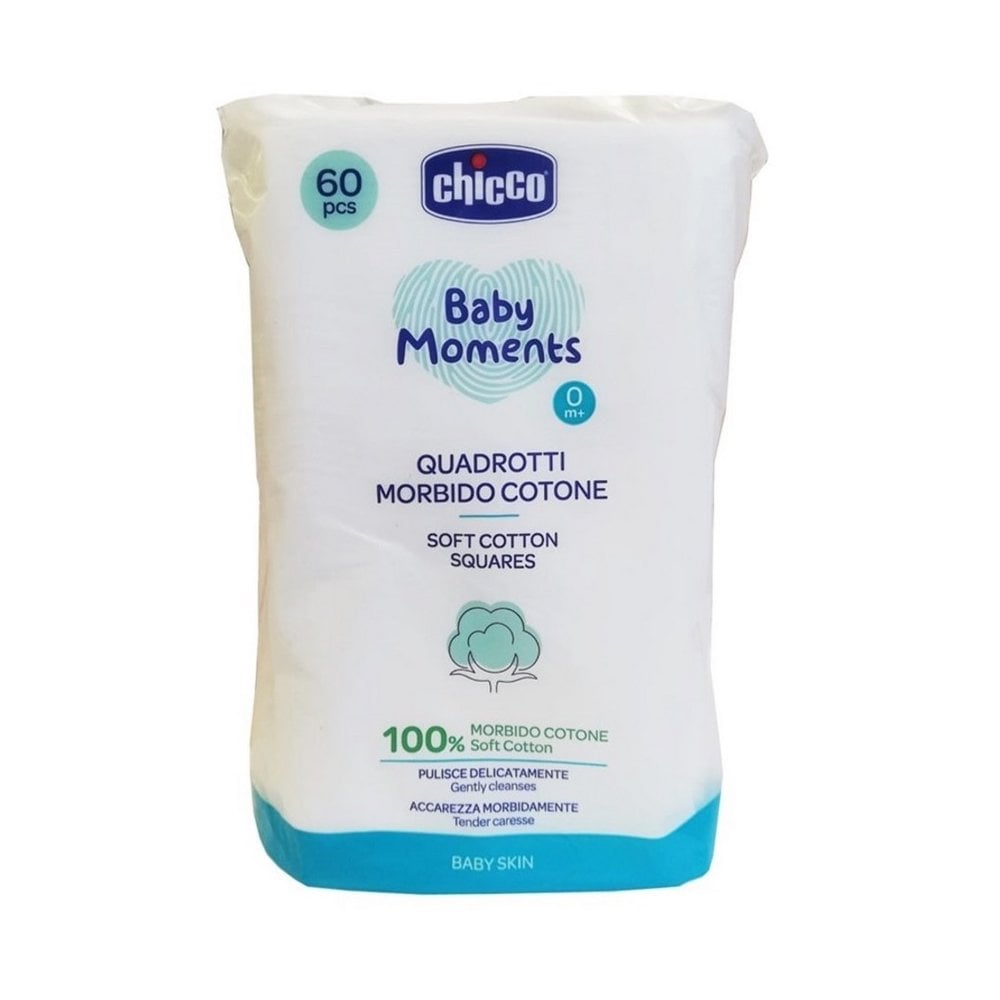Baby Moments Soft Cotton Squares 60pcs