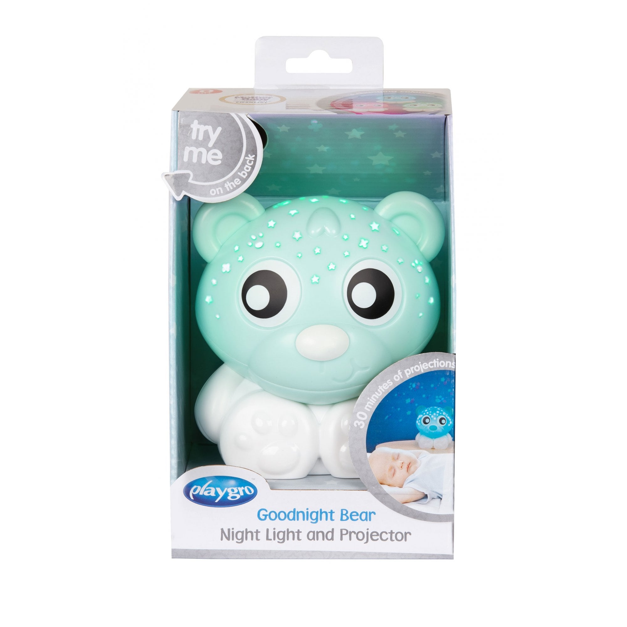 Goodnight Bear Night Light And Projector Green