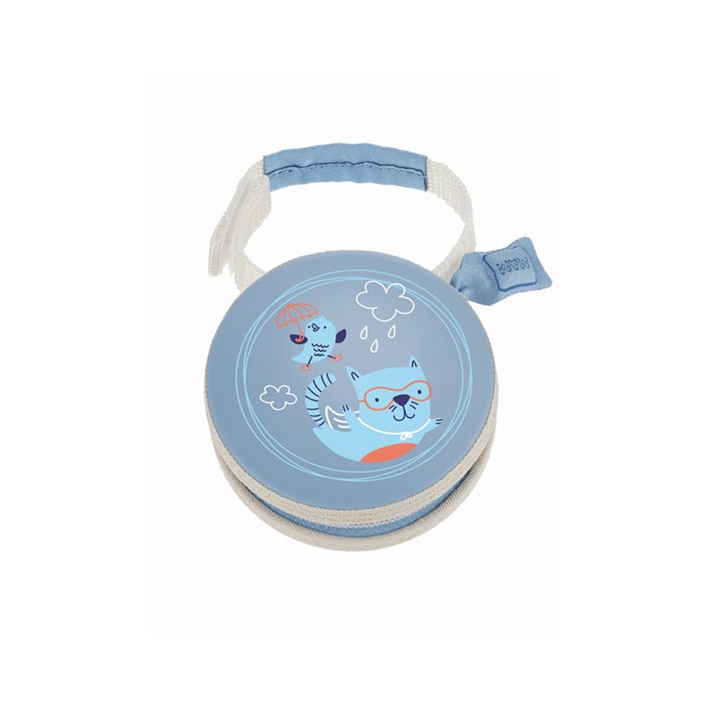 Pod Soother Travel Case for 2 Soothers Blue