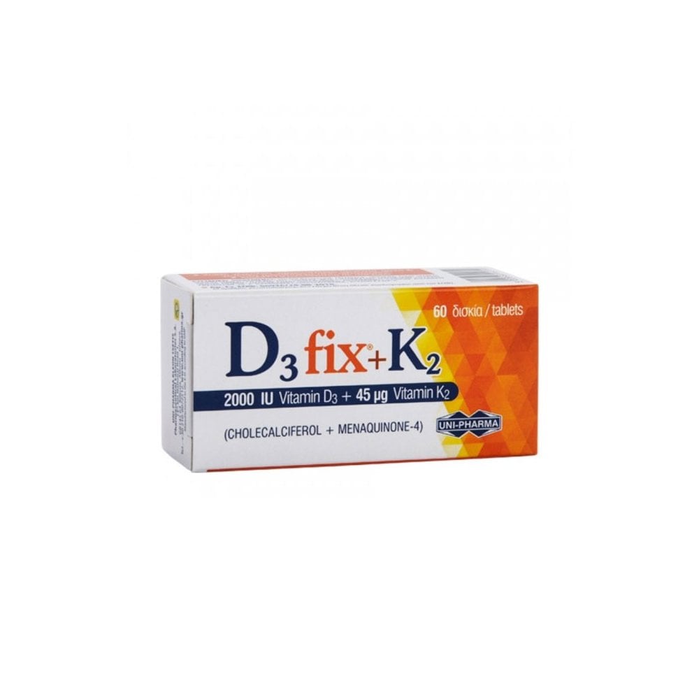 D3 Fix 2000iu + K2 45μg 60tabs