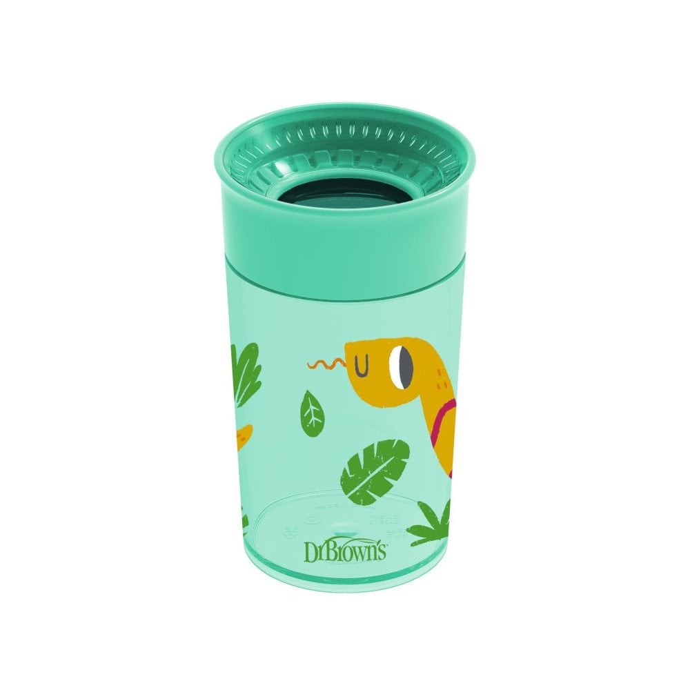 Jungle Fun Cheers 360 Spoutless Transition Sippy Cup Green 9m+ 300ml