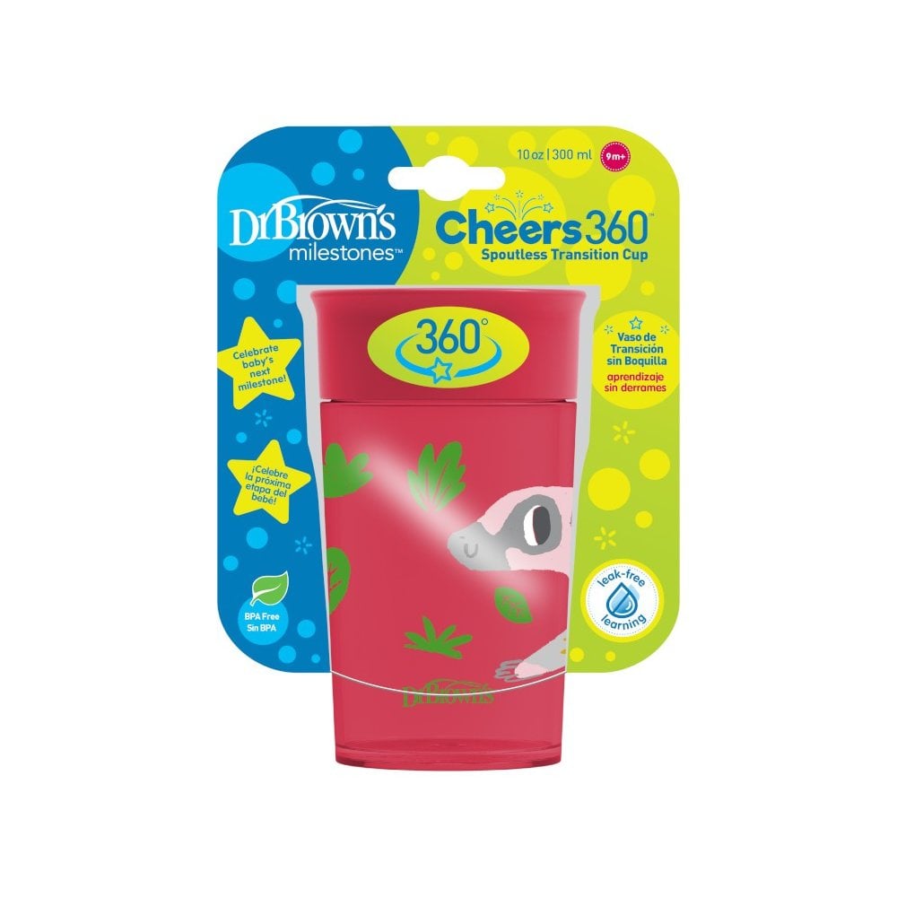 Jungle Fun Cheers 360 Spoutless Transition Sippy Cup Red 9m+ 300ml