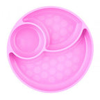 Silicone Divided Plate Pink 12m+