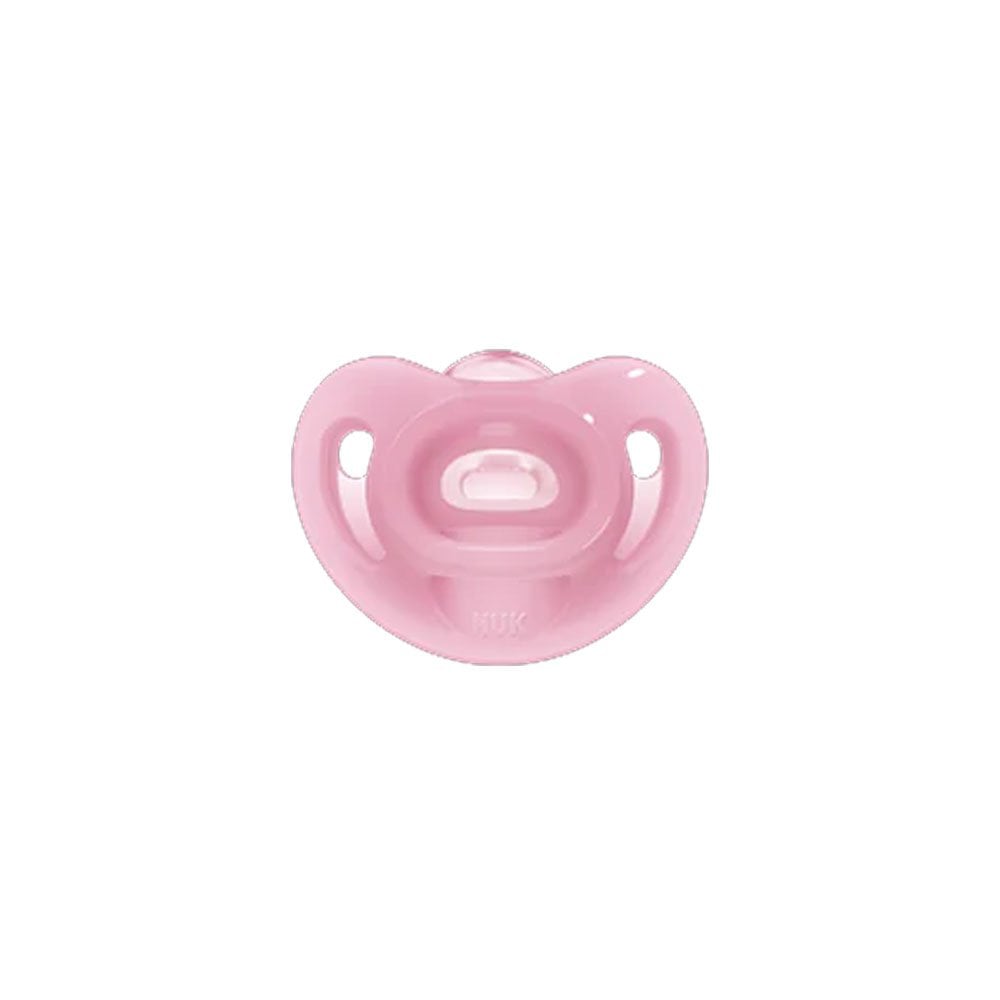 Sensitive Silicone Pacifier Pink 0-6m 1pc