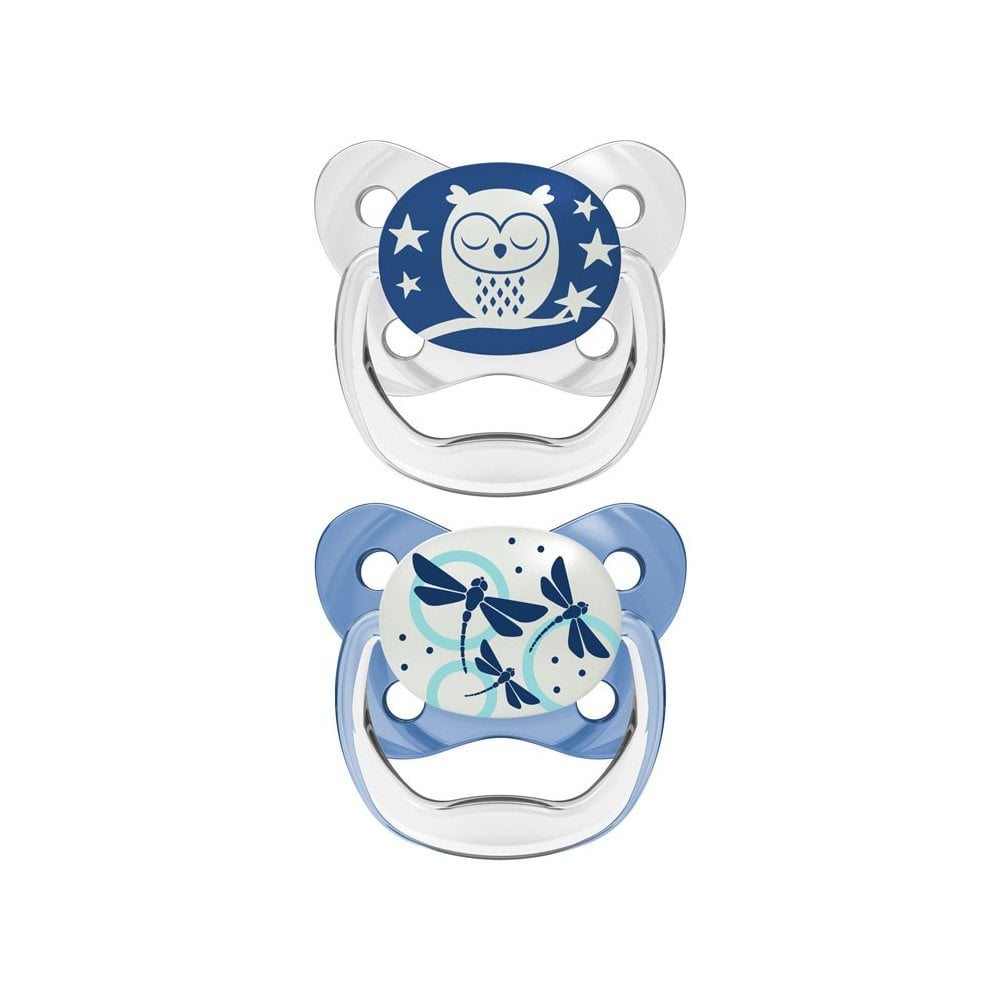 Prevent Contoured Glow-in-the-Dark for Girls Blue / White 0-6m 2pcs