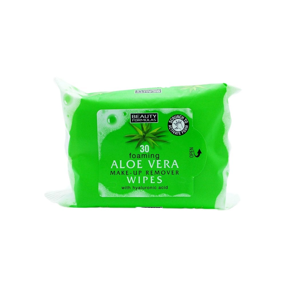 Aloe Vera Foaming Make-Up Remover Wipes 30pcs