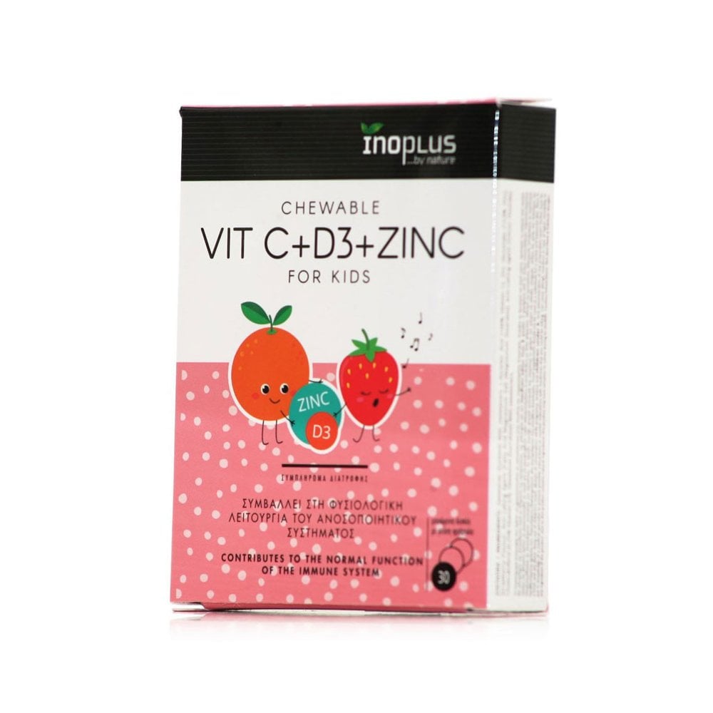 Vit C + D3 + Zinc For Kids 30chew.tabs