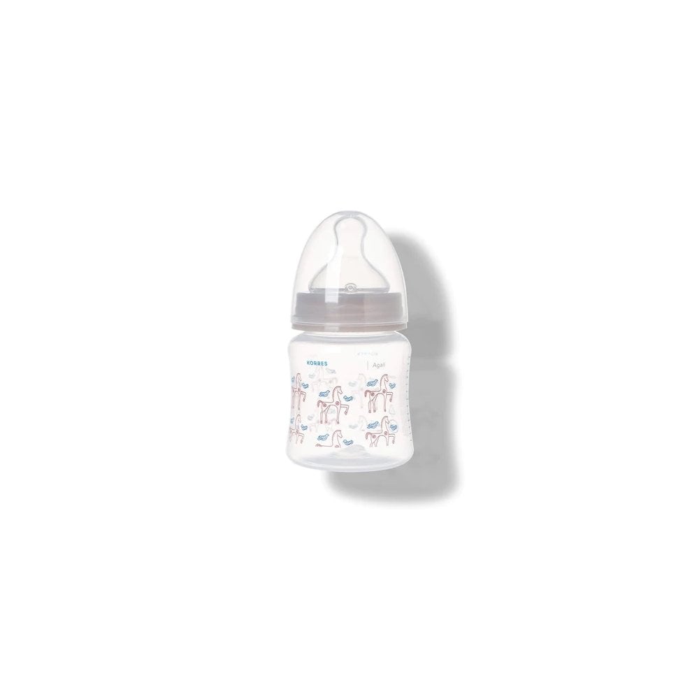 Plastic Feeding Bottle With Slow Flow Silicone Teat 0M+ 150ml