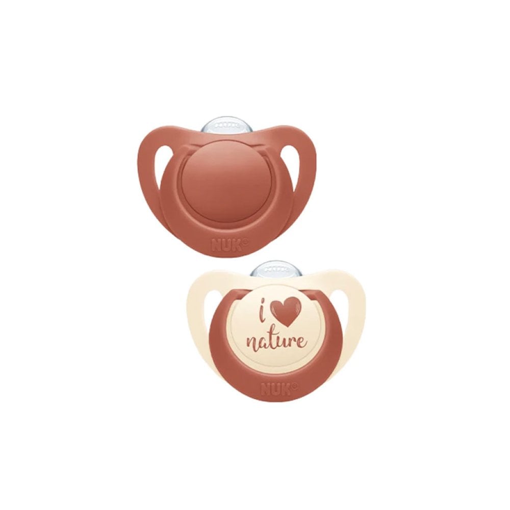 for Nature Silicone Soother Red 6-18m 2pcs