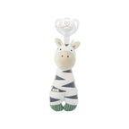 Little Friend Zebra Toy with Silicone Soother 0-6m 1pc