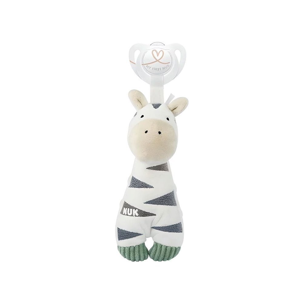 Little Friend Zebra Toy with Silicone Soother 0-6m 1pc