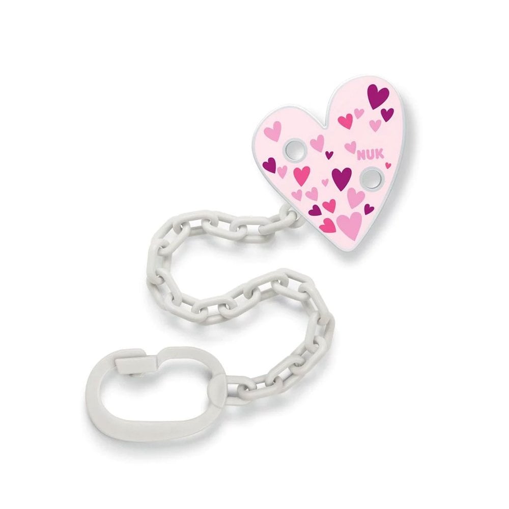 Soother Chain with Clip Pink 1pc