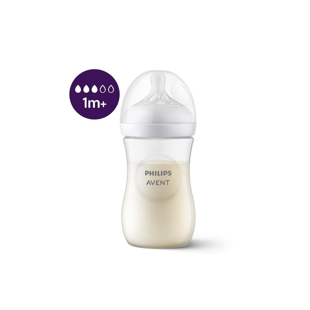Natural Response Plastic Baby Bottle 1m+ 260ml