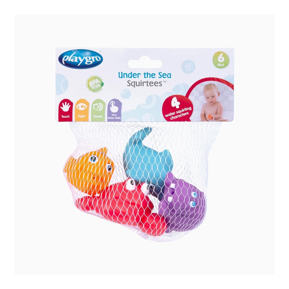 Under The Sea Squirtees 6m+ 4pcs