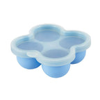 Silicone Container with 4 Compartments of 60ml and Lid 6m+