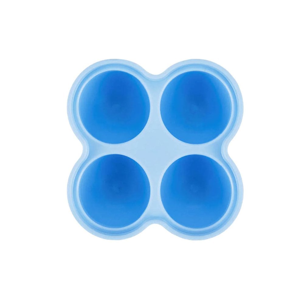 Silicone Container with 4 Compartments of 60ml and Lid 6m+