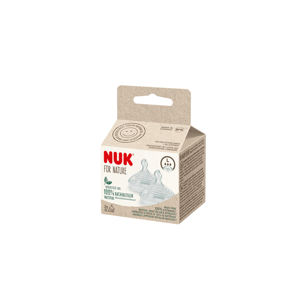 For Nature Silicone Teat Size L 2pcs