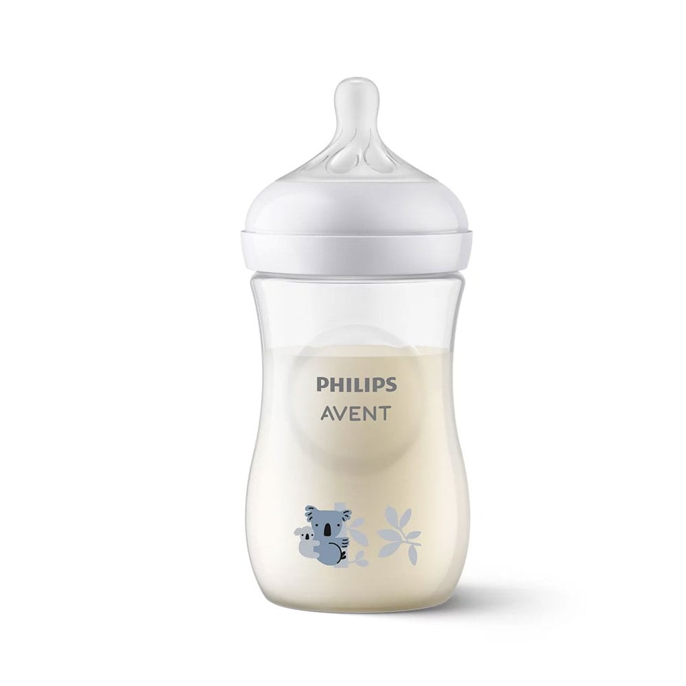 Natural Response Plastic Baby Bottle 1m+ Koala 260ml SCY903/67