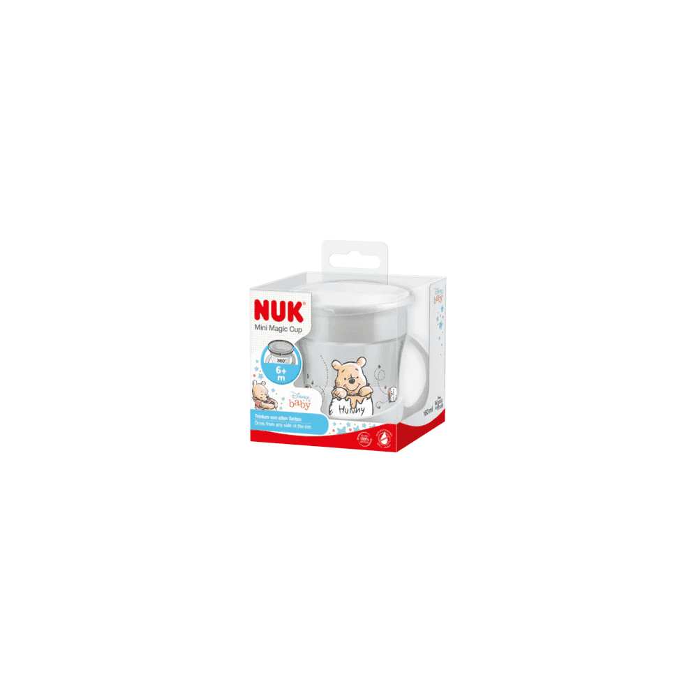 Disney Winnie the Pooh Mini Magic Cup 160ml with Drinking Rim and Lid