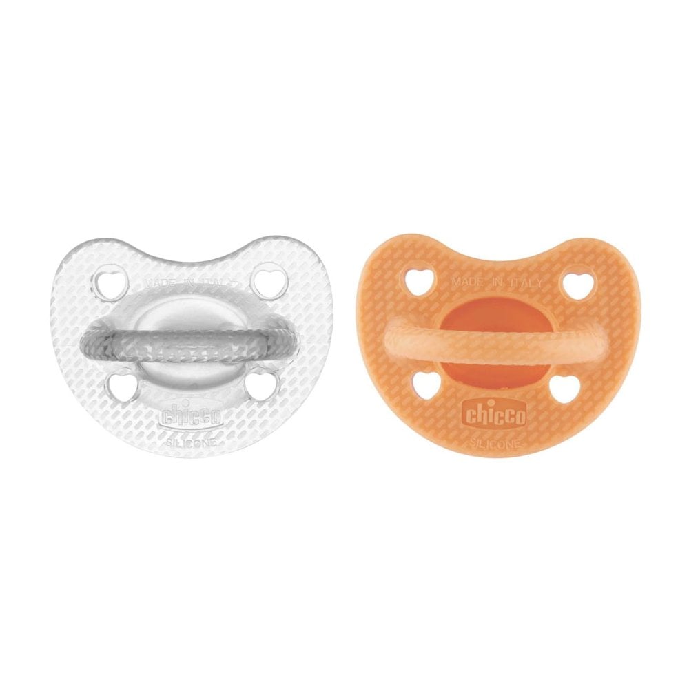 PhysioForma Soft Luxe Soother 6-16m Orange & Grey 2pcs