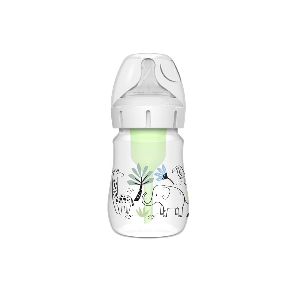 Wide Neck Plastic Baby Bottle OPTIONS+ 0m+ 150ml