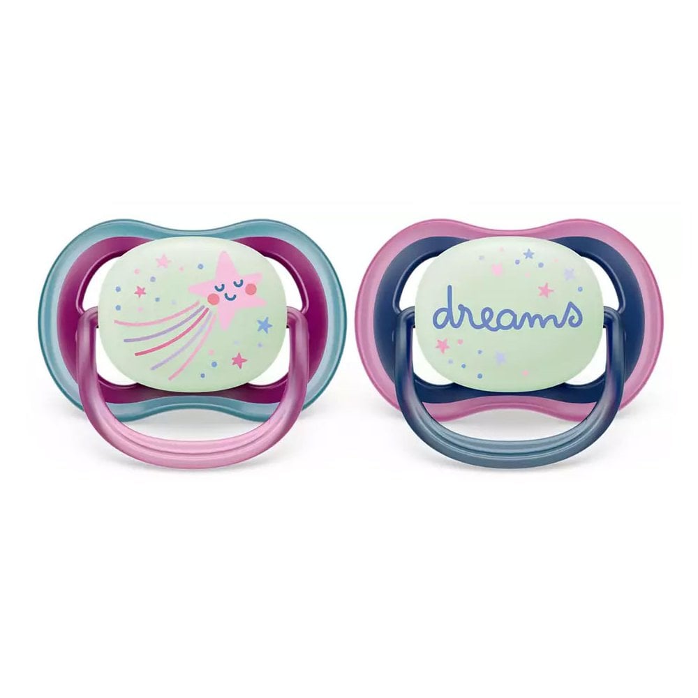 Ultra Air Night Time Soother SCF376/14 6-18m 2pcs