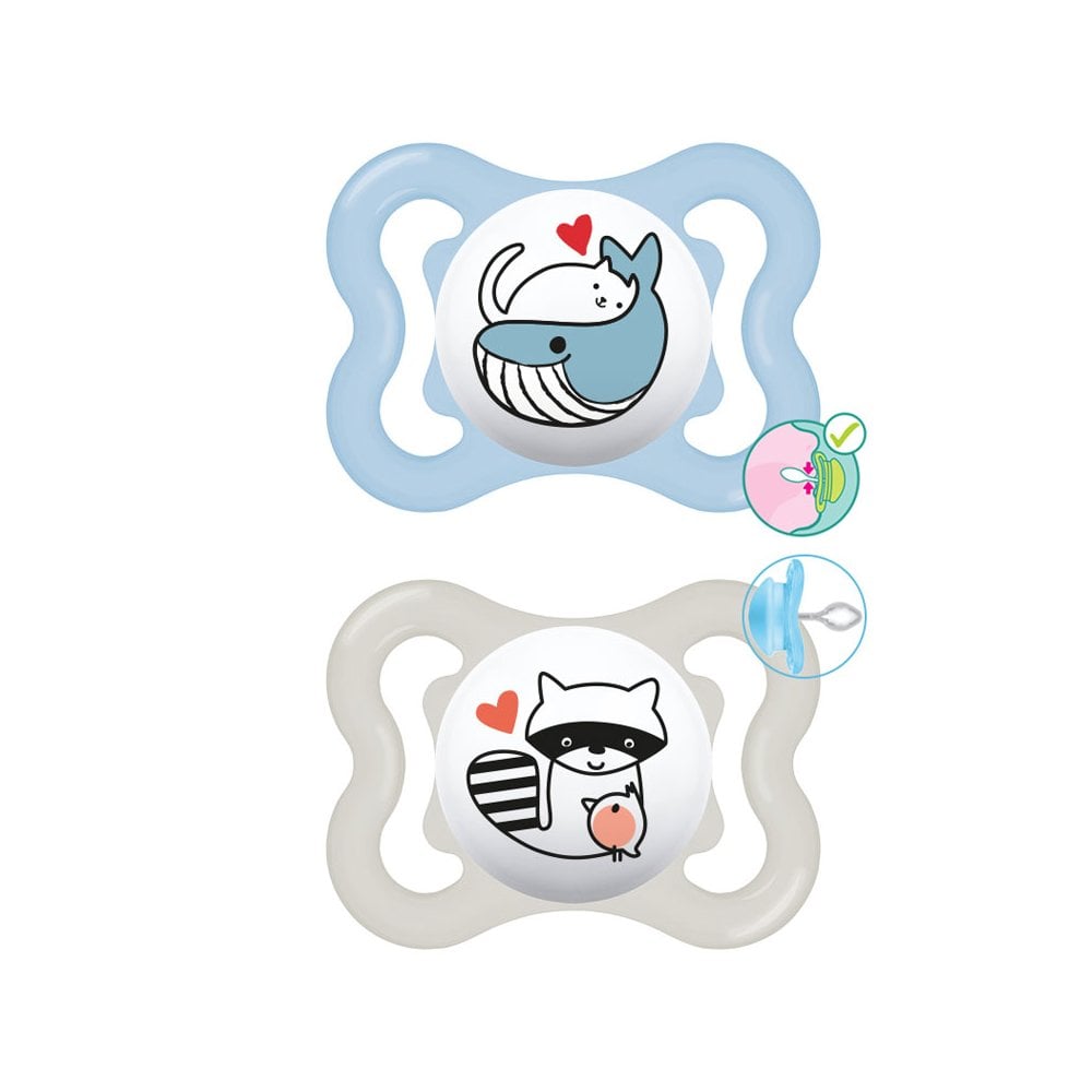 Supreme Better Together Silicone Soother 2-6m Boy 145SB 2pcs