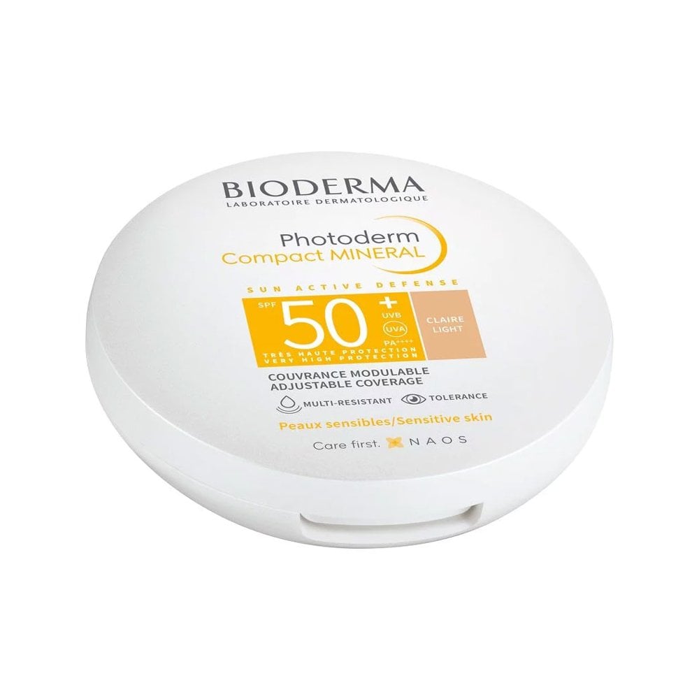 Photoderm Compact Mineral Adjustable Coverage for Sensitive Skin Spf50+ Light Shade 10g
